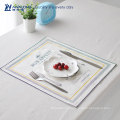 Jantar quadrado placemat / tecido de design requintado comer mat / nice linho almofadas de jantar